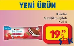KİNDER SÜT DİLİMLİ ÇİLEK 28 G fiyat ve kampanya bilgisi